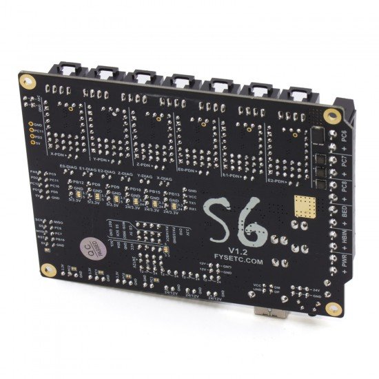 Placa S6 Fysetc de 32 bits - Procesador STM32F446 180Mhz - compatible con 12v/24v