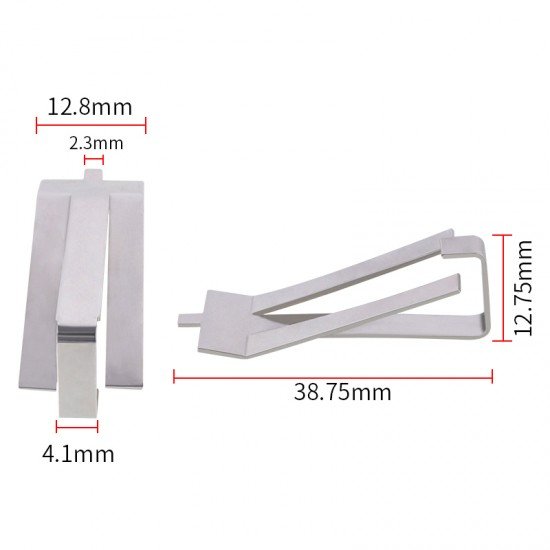 Metal clamp for heated bed glass
