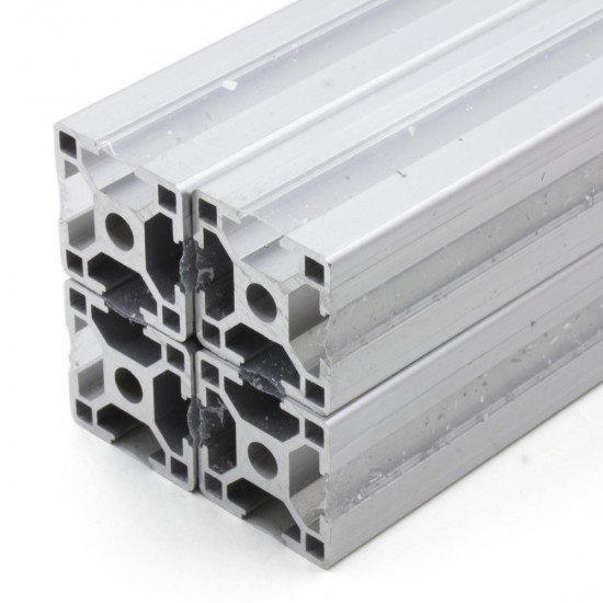 Perfil de aluminio estructural ranurado 30 x 30 - longitud 1 metro