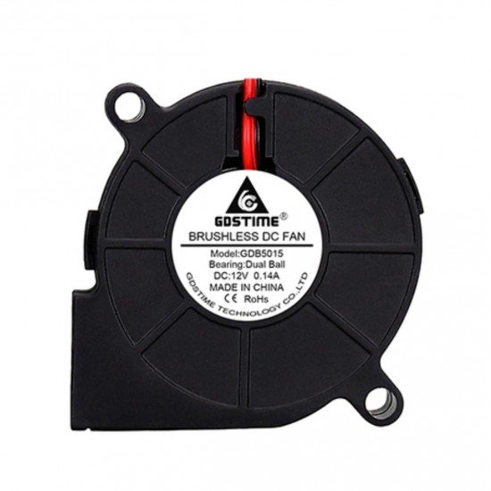 Ventilador Centrífugo de Rodamiento de Bolas 5015 - 12V - 1 metro cable - Blower
