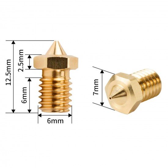 Nozzle - High flow nozzle for 1.75mm filament - CHT Clone - 0.5mm