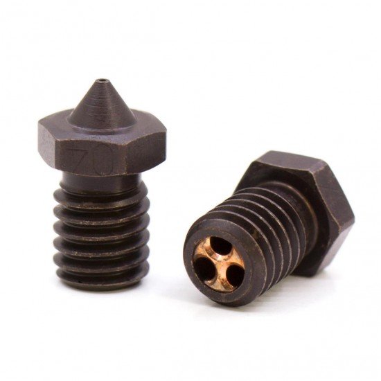 Hardened steel nozzle - High flow nozzle for 1.75mm filament - CHT Clone - 0.4mm