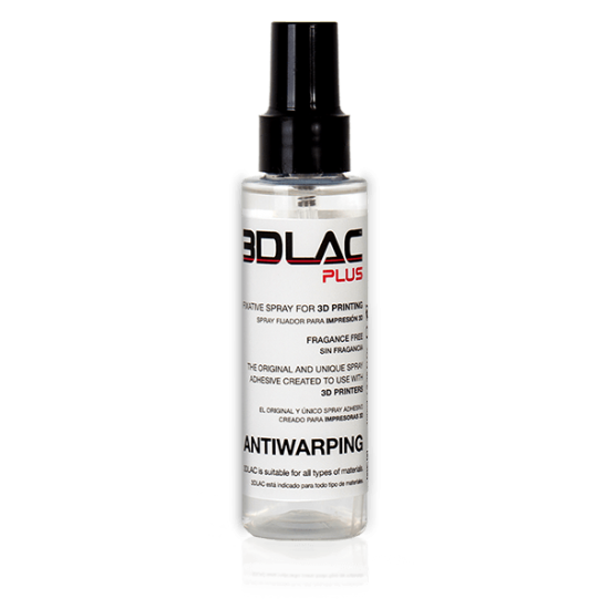 3DLAC Plus - Concentrated natural spray for fixation of 3D printed parts to printing surface - 100ml