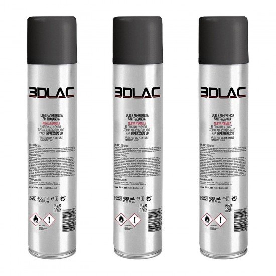 3DLAC - Spray for fixing 3D printed parts to printing surface - 400ml