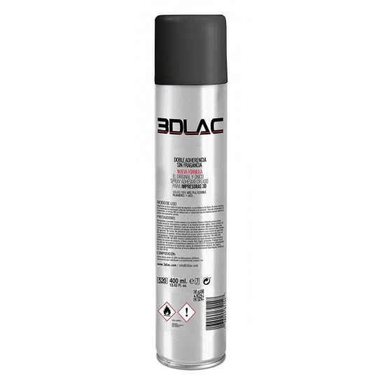 3DLAC - Spray for fixing 3D printed parts to printing surface - 400ml