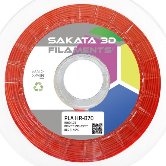 Filamento HR-PLA INGEO 3D870 - Alta Resistencia - 1.75mm - Sakata 3D