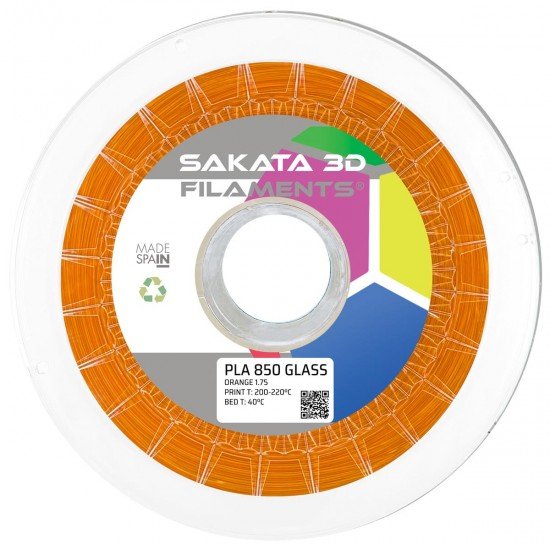 Filamento PLA INGEO 3D850 GLASS - Filamento translúcido - 1.75mm - Sakata 3D