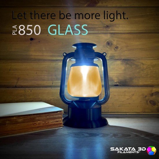 PLA INGEO 3D850 GLASS Filament - Translucent filament - 1,75mm - Sakata 3D
