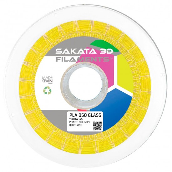 PLA INGEO 3D850 GLASS Filament - Translucent filament - 1,75mm - Sakata 3D