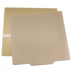Lámina flexible de acero con PEI por ambas caras de 220 × 220 mm