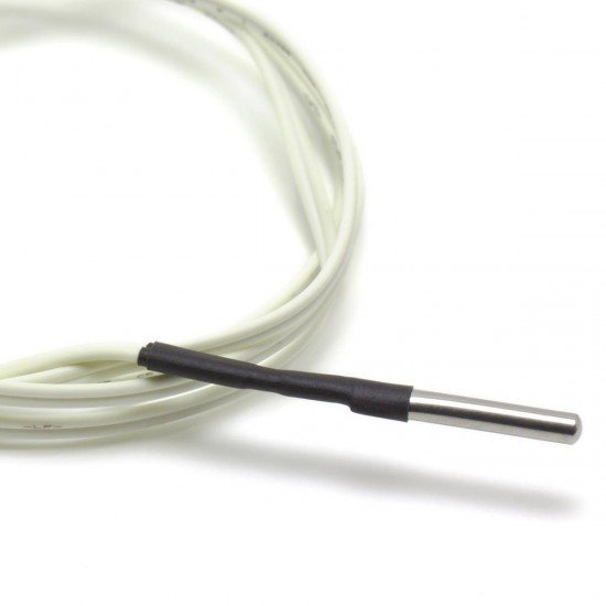 Thermistor 100K ohm NTC 3950 encapsulated 3mm - wired - Max 350ºC