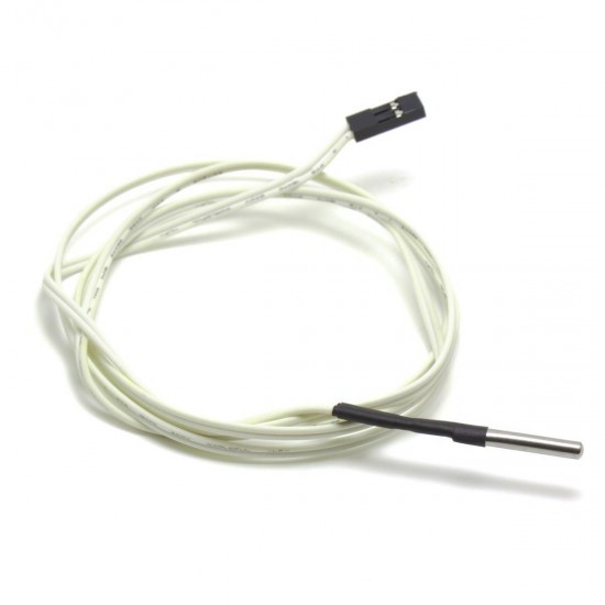 Termistor 100K ohm NTC 3950 encapsulado 3mm - cableado - Max 350ºC