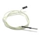 Thermistor 100K ohm NTC 3950 encapsulated 3mm - wired - Max 350ºC