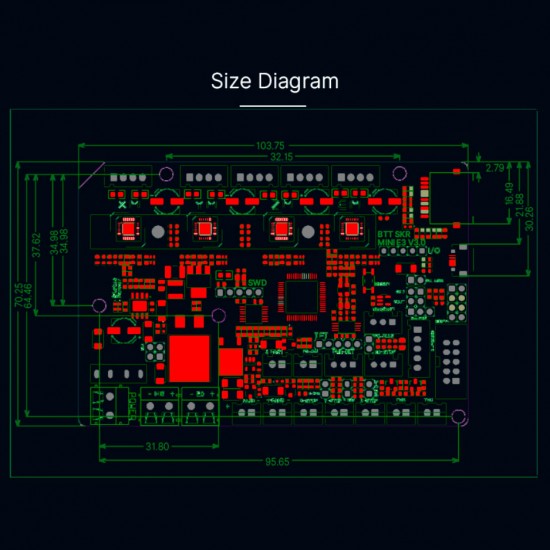SKR mini E3 V3 - placa de 32 bits - reemplazo para Ender3, Ender 3 Pro, Ender 5, CR10