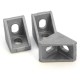 Square connector for aluminum profiles 2020/2028