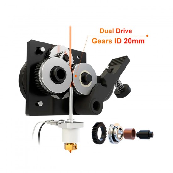 TBG-AIR Extruder with LDO Motor - V6 Version