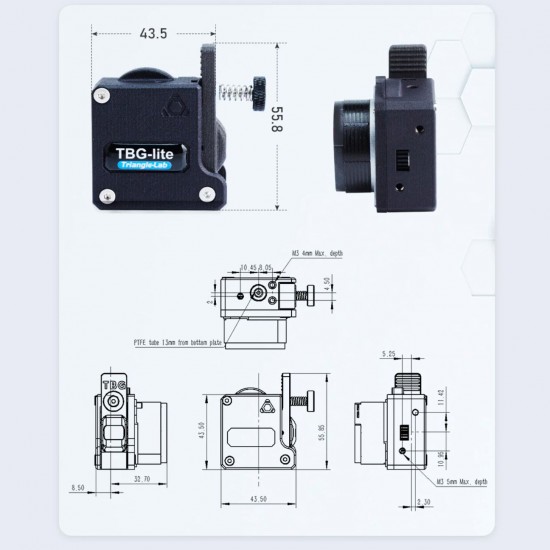 Extrusor TBG-Lite con Motor LDO