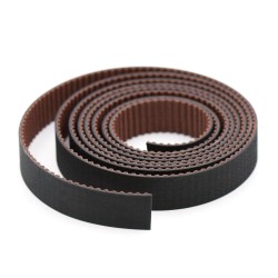 Correa dentada GT2 antidesgaste de 10 mm reforzada con fibra de vidrio, 1 m