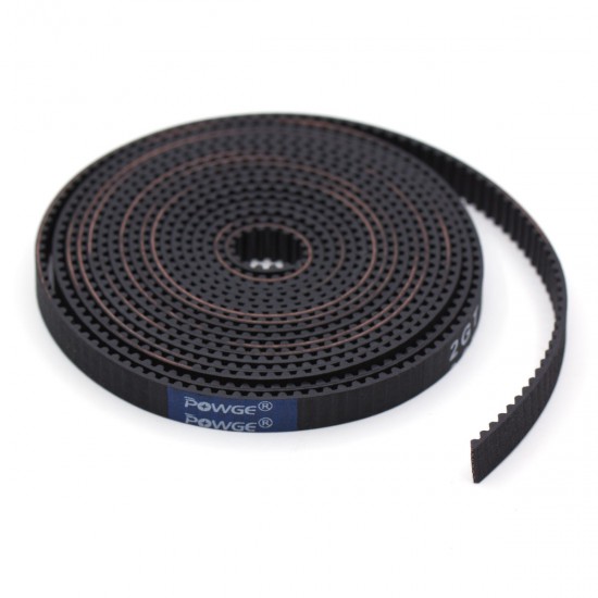 GT2 POWGE Timing Belt 2GT - Belt Width 6mm - reinforced with fiberglass - high quality and precision - 1m