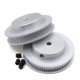 GT2 POWGE pulley - 80 teeth - belt width 6mm - high quality and precision