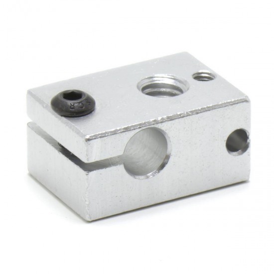 Heating block v6 for 3mm PT100 thermistor - M6 Thread - V5 and V6 compatible