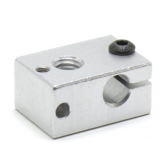 Heating block v6 for 3mm PT100 thermistor - M6 Thread - V5 and V6 compatible