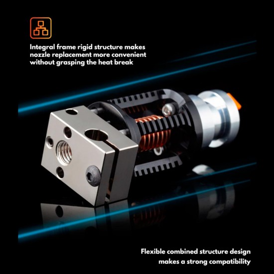 Dragon 2 HF Hotend - High Flow - Super Accurate and High Quality - Great heat dissipation and resistance - Ceramic Heatbreak