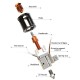 Dragon ACE -  Hotend de Alto Flujo y alta velocidad - Súper preciso y Alta calidad - sensor temperatura PT1000