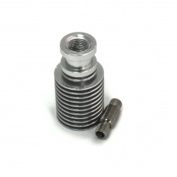 Disipador V6 con garganta integrada para PTFE y rosca M6 para extrusión Bowden