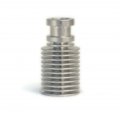 Disipador V6 para extrusión Bowden con rosca M7 y guía para tubo PTFE