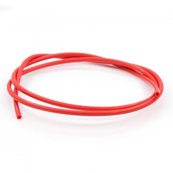 Red teflon tube (PTFE) for 1.75mm filament IØ 1.9MM / OØ 4MM - 10cm