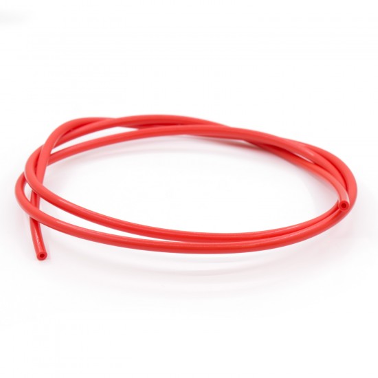 Tubo de teflón (PTFE) rojo para filamento 1.75mm IØ 1.9MM / OØ 4MM - 10cm