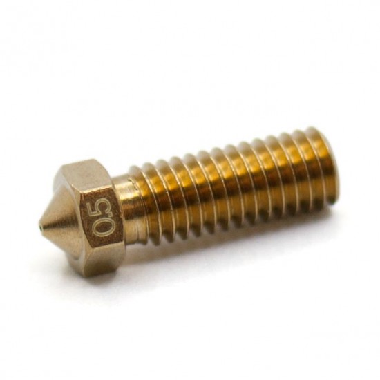 M6 threaded nozzle for Volcano hotend - 0.5mm