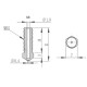 M6 threaded nozzle for Volcano hotend - 0.8mm