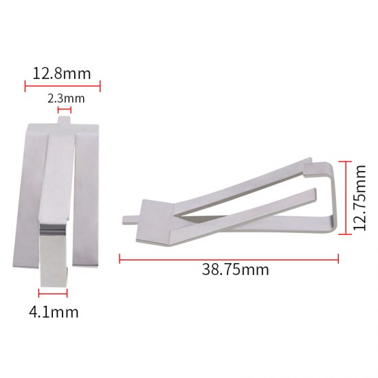 Metal clamp for heated bed glass