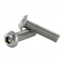 Tornillo ISO 7380 de cabeza abombada Allen – Acero inoxidable A2, M5