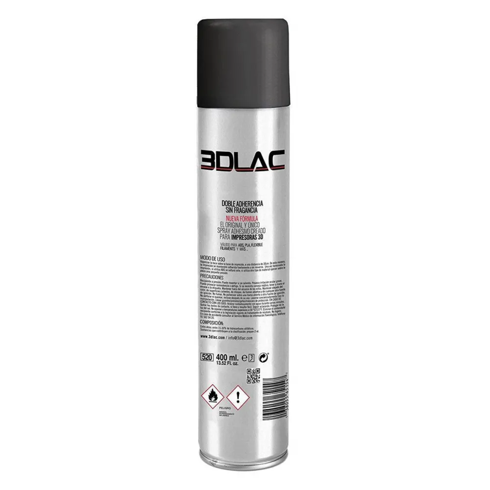 400ml 3DLAC aerosol adhesive for 3D printer build plates