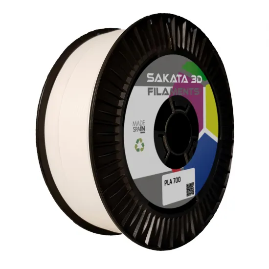 Filamento Sakata 3D PLA Ingeo 3D700 de baja contracción – 1,75 mm – 2,5 kg