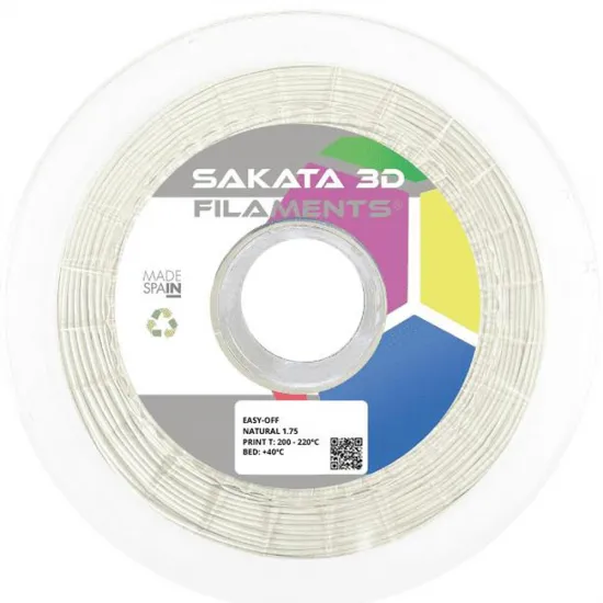 Filamento Sakata 3D PLA 450 Easy Off de soporte separable — 1,75 mm, 450 g