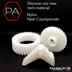 Filamento Sakata 3D PA-NT Nylon sin refuerzo Natural — 1,75 mm, 850 g
