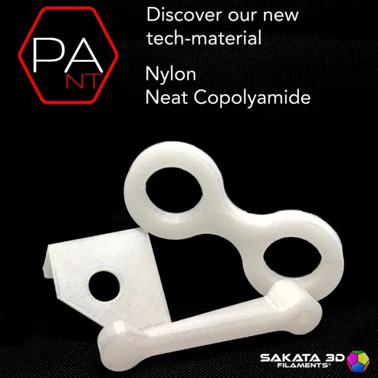 Filamento Sakata 3D PA-NT Nylon sin refuerzo Natural — 1,75 mm, 850 g