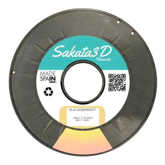 Filamento Sakata 3D PLA GO&PRINT Transición 1,75 mm – 1 kg – Color aleatorio