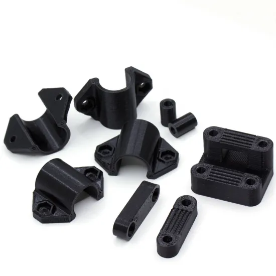 Piezas impresas de PETG para el eje Y de HTA3D 3DSteel V2