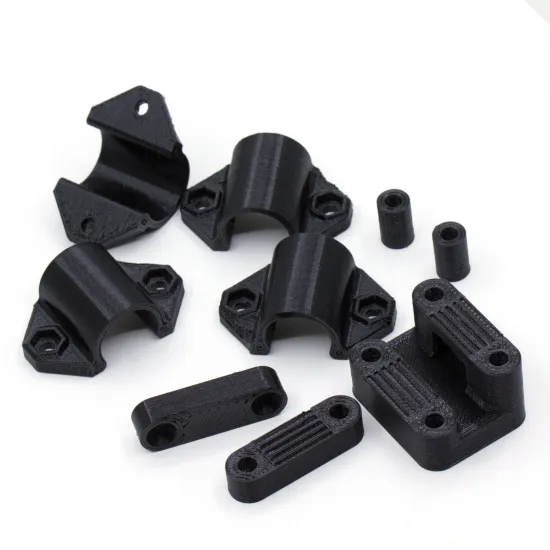 Piezas impresas de PETG para el eje Y de HTA3D 3DSteel V2