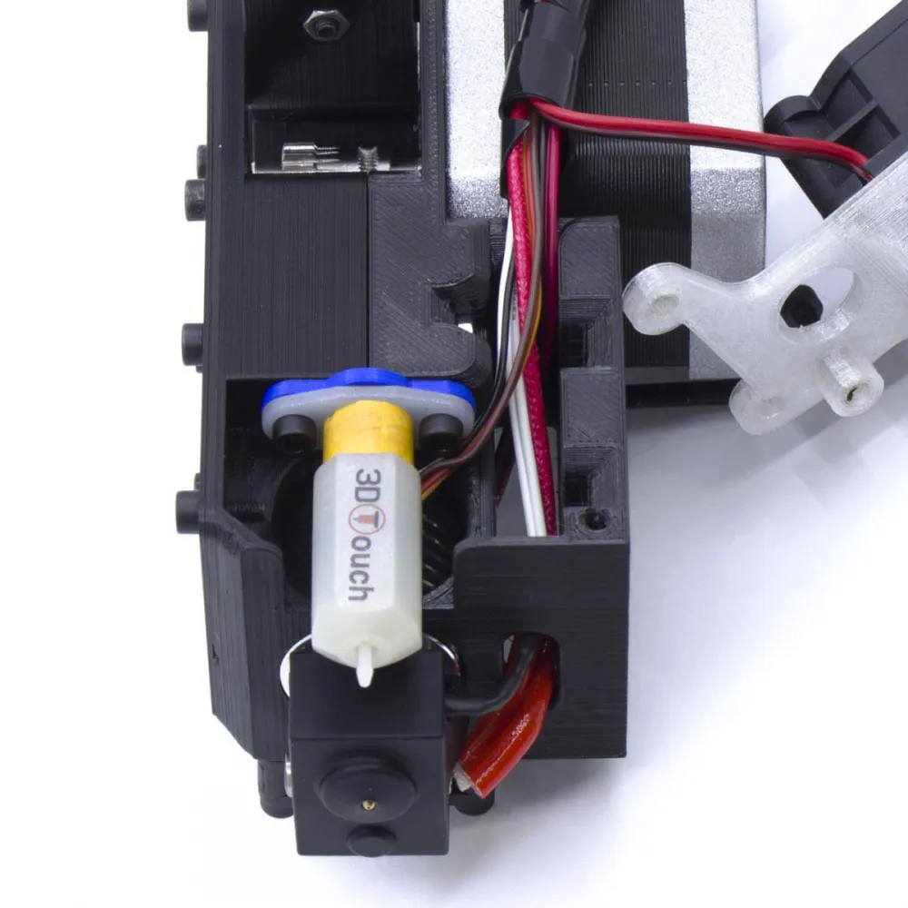 Detalle del doble arrastre, 3DTouch y sensor mecánico del extrusor HTA3D V2
