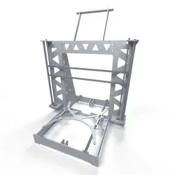 Marco P3Steel para Prusa i3 en acero galvanizado cortado por láser