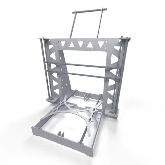 Marco P3Steel para Prusa i3 en acero galvanizado cortado por láser