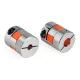 Acoplador flexible de flor de ciruelo 5 mm a 8 mm con inserto elastomérico