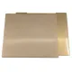 Lámina de acero flexible recubierta de Ultem (PEI) por ambos lados - gran fijación - para cama magnética 241x254mm