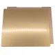 Lámina de acero flexible recubierta de Ultem (PEI) por ambos lados - gran fijación - para cama magnética 241x254mm